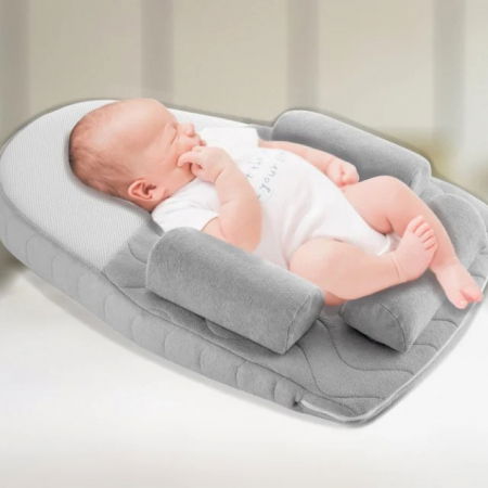 Salteluta plan inclinat si saculet cu samburi de cirese BabyJem Velvet, Diverse culori [2]