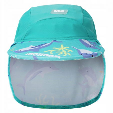 Palarii protectie UV - Sapca cu Protectie Gat, pentru bebelusi si copii, UPF50+, Dolphin, Marimea M