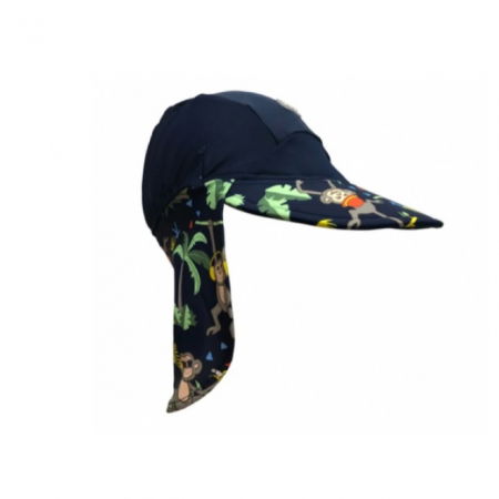 Sapca protectie soare cu protectie gat, Jungle Mix, Marimea L, 4-8 ani [9]