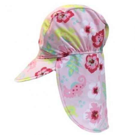 Sapca protectie soare cu protectie gat, Floral Pink, Diverse marimi [4]