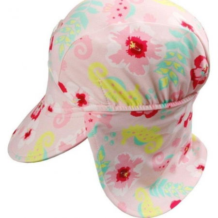 Sapca protectie soare cu protectie gat, Floral Pink, Diverse marimi [2]