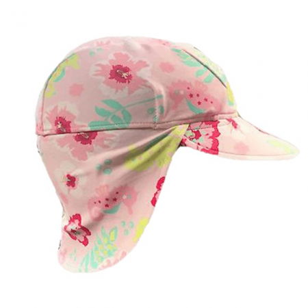 Sapca protectie soare cu protectie gat, Floral Pink, Diverse marimi [5]