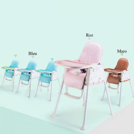 Scaun de masa 6 in 1 pentru bebelusi si copii, Diverse culori [7]