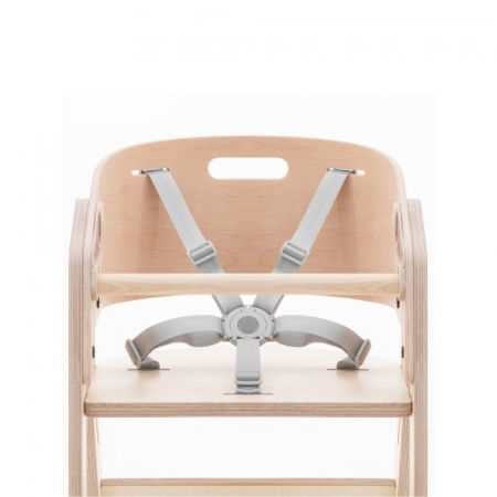 Scaun de masa pliabil din lemn MamaToyz, multifunctional si transformabil cu masuta, 6 luni - adolescent, Natur [3]