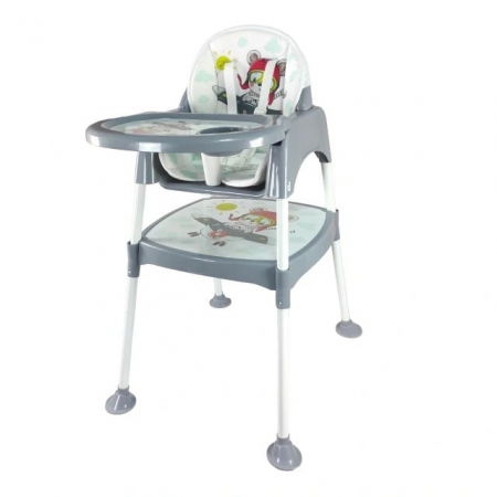 Scaune masa - Scaun masa copii si bebelusi, Empria, 3 in 1, multifunctional, transformabil in scaunel si masuta, Aviator