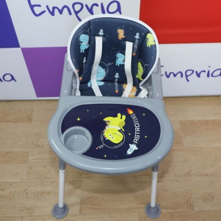 Scaun masa copii si bebelusi, Empria, 3 in 1, multifunctional, transformabil in scaunel si masuta, Astro Dino [10]