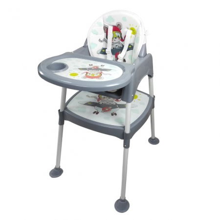 Scaun masa copii si bebelusi, Empria, 3 in 1, multifunctional, transformabil in scaunel si masuta, Diverse modele [11]