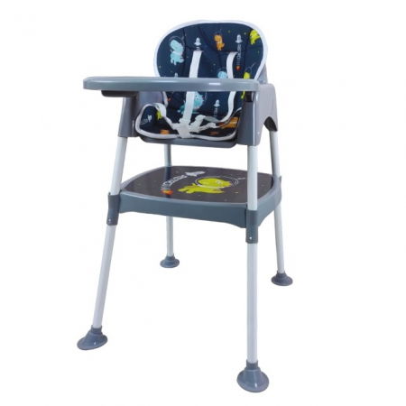 Puericultura mare - Scaun masa copii si bebelusi, Empria, 3 in 1, multifunctional, transformabil in scaunel si masuta, Astro Dino