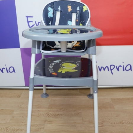 Scaun masa copii si bebelusi, Empria, 3 in 1, multifunctional, transformabil in scaunel si masuta, Astro Dino [3]