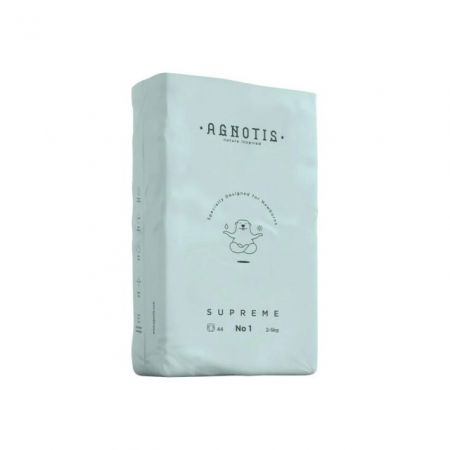 Igiena si ingrijire bebelusi - Scutece hipoalergenice Supreme Agnotis, marimea nr.1, 2-5 kg, 44 bucati