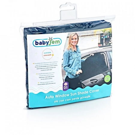 Set 2 bucati parasolar auto BabyJem Sun Shade Cover, Diverse marimi [5]