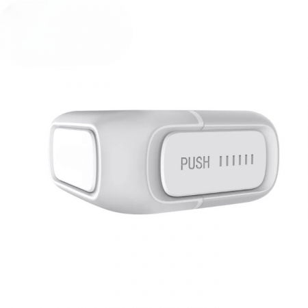 Protectie mobila pentru copii si bebelusi - Set sigurante fixe sertar, Empria, 2 bucati, 8.1x4x1.4, Alb/Gri