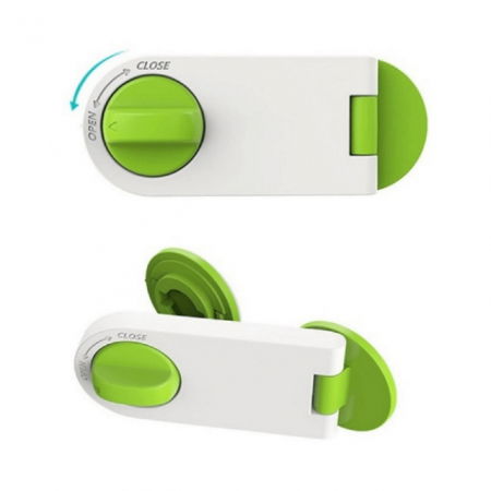 Set 2 sigurante fixe pentru usi si sertare dulap, 10.6x4.15x2.2 cm, Diverse culori [2]