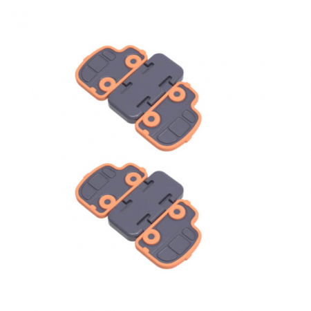 Protectie mobila pentru copii si bebelusi - Set 2 sigurante geamuri/usi glisante, 11x6.5x0.7 cm, Diverse culori