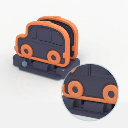 Protectie mobila pentru copii si bebelusi - Set 2 sigurante geamuri/usi glisante, 11x6.5x0.7 cm, Diverse culori