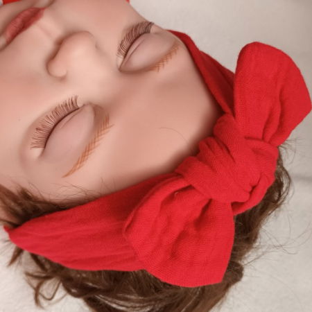 Set 3 bentite elastice pentru fetite, cu fundita, bebe 3-36 luni, Diverse culori [3]