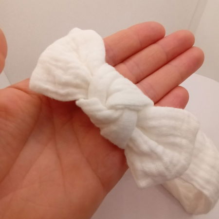 Set 3 bentite elastice pentru fetite, cu fundita, bebe 3-36 luni, Diverse culori [9]