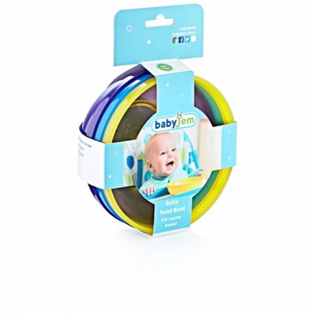 Set 3 boluri colorate pentru copii BabyJem, Diverse culori [4]