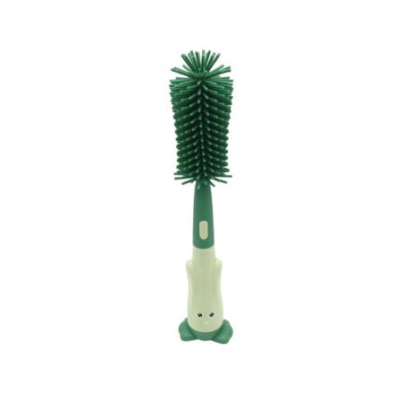 Set 3 perii din silicon pentru biberoane, tetine, suzete, paie, bebelusi, din silicon, fara BPA, Empria, Verde [6]
