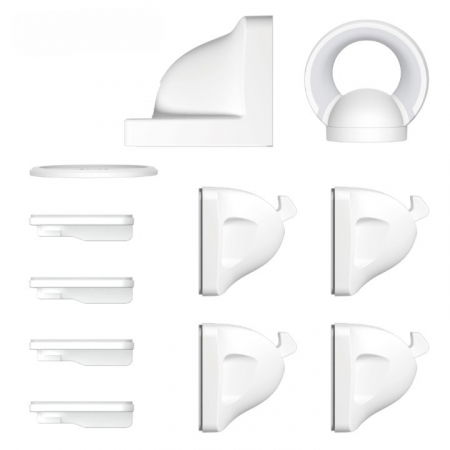 Produse resigilate pentru copii si bebelusi - PRODUS RESIGILAT - Set sigurante magnetice pentru sertare, Empria, 4 bucati, Alb/Gri