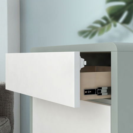 Set sigurante magnetice pentru sertare, Empria, 4 bucati, Alb/Gri [3]