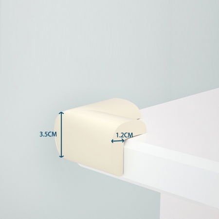 Set 4 bucati groase protectii colturi mobilier, 3.5x1.2x5.5 cm_Empria [3]