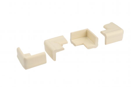 Protectie colturi mobila copii - Set portocaliu 4 bucati mamut protectii colturi mobilier, 4x1.3x7 cm_Empria
