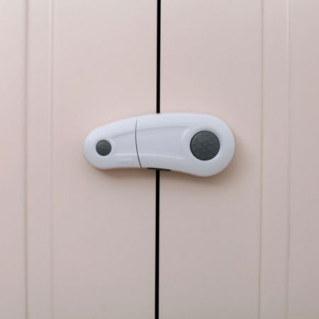 Protectie mobila pentru copii si bebelusi - Set 4 bucati sigurante rotative, pentru usi dulap, 9.3 x 3.5 x 1.5 cm, Diverse culori
