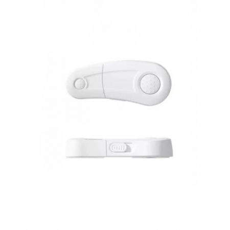 Set 4 bucati sigurante rotative, pentru usi dulap, 9.3 x 3.5 x 1.5 cm, Alb [3]