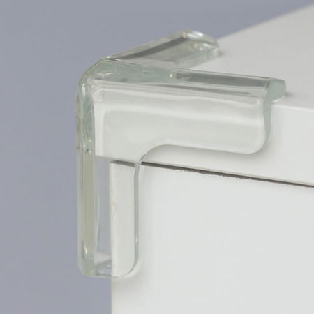 Set 4 protectii colturi tridimensionale silicon transparent, 4.5x1.5x0.5 cm [3]