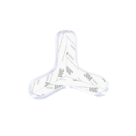 Set 4 protectii colturi tridimensionale silicon transparent, 4.5x1.5x0.5 cm [4]