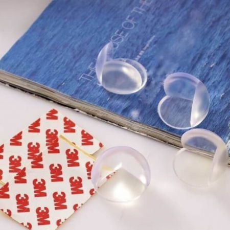 Set 4 protectii rotunde silicon transparent, 3x2.3x2.0 cm_Empria [3]