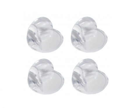 Protectie mobila pentru copii si bebelusi - Set 4 protectii rotunde silicon transparent, 3x2.3x2.0 cm_Empria