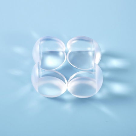 Set 4 protectii rotunde silicon transparent, 3x2.3x2.0 cm_Empria [7]