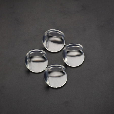 Set 4 protectii rotunde silicon transparent, 4.3x3.0x2.0 cm_Empria [5]