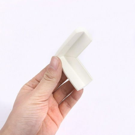 Set 6 bucati subtiri protectii colturi mobilier, 2.3x0.7x5 cm, Alb Fildes [3]