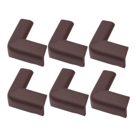 Set 6 bucati subtiri protectii colturi mobilier, 2.3x0.7x5 cm, Grena [1]