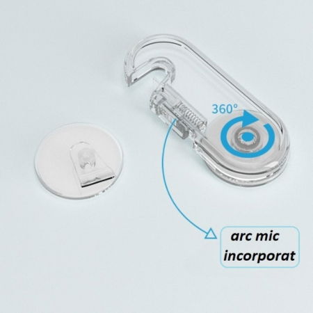 Set 6 sigurante fixe pentru usi si sertare dulap, transparent, 9.6x4x1.5 cm [3]