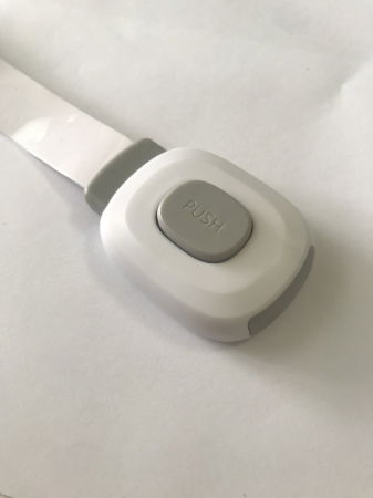 Set 6 sigurante flexibile cu incuietoare dubla pentru usi si sertare, Gri [5]