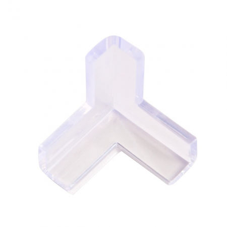 Set 8 mini protectii colturi, tridimensionale silicon transparent, 2.4x0.8x0.3 cm [2]