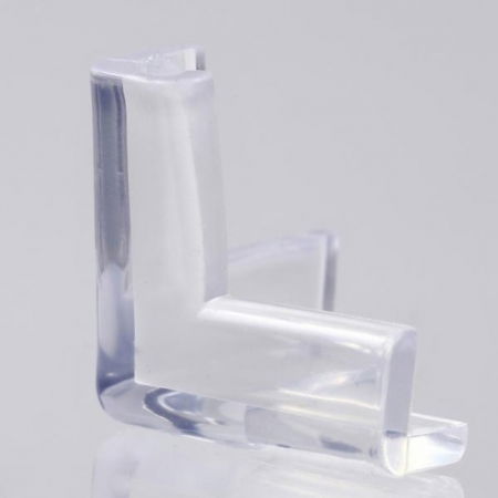 Set 8 mini protectii colturi, tridimensionale silicon transparent, 2.4x0.8x0.3 cm [11]