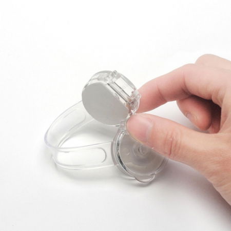 Set 8 sigurante flexibile cu incuietoare dubla, silicon transparent, 15.5x3.5x1 cm [4]