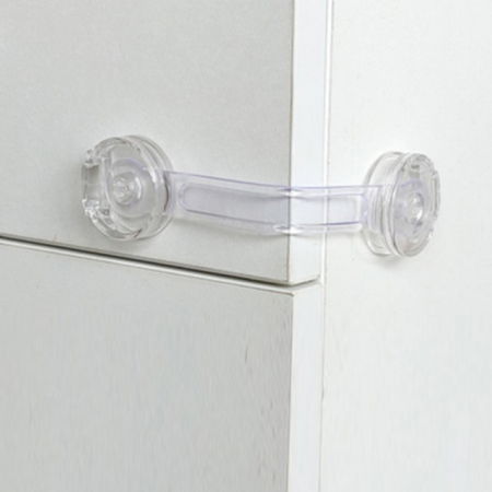 Set 8 sigurante flexibile cu incuietoare dubla, silicon transparent, 15.5x3.5x1 cm [8]