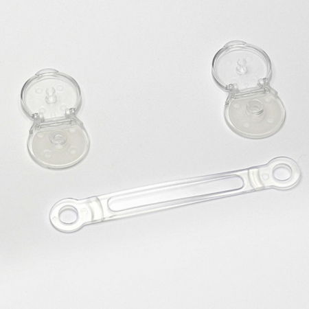 Set 8 sigurante flexibile cu incuietoare dubla, silicon transparent, 15.5x3.5x1 cm [3]