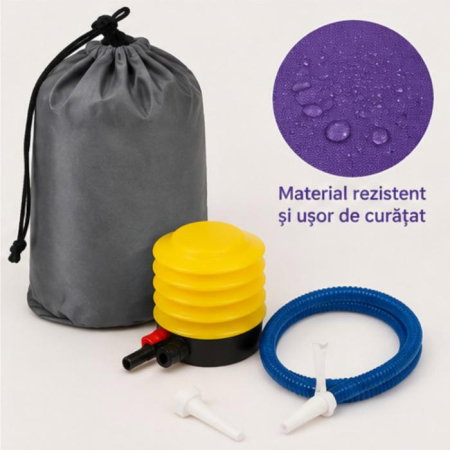 Set bumpere gonflabile protectie pat copii, Empria, 2 bucati, portabile, 120x20x15 cm [3]