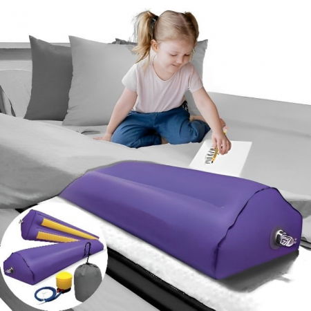 Set bumpere gonflabile protectie pat copii, Empria, 2 bucati, portabile, 120x20x15 cm [4]