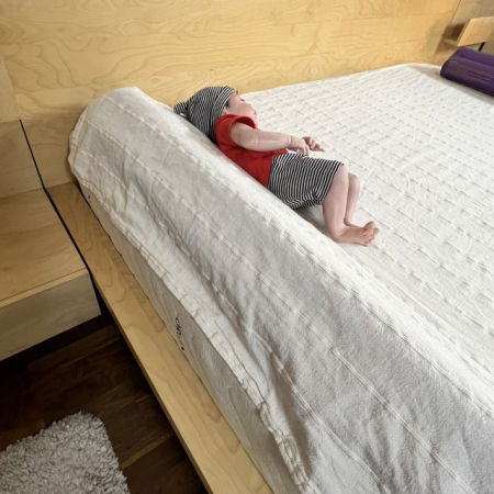 Set bumpere gonflabile protectie pat copii, Empria, 2 bucati, portabile, 120x20x15 cm [7]