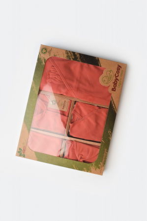 Accesorii bebelusi / nou-nascuti - Set de 10 piese pentru nou nascut - 100% bumbac organic - Scortisoara, BabyCosy