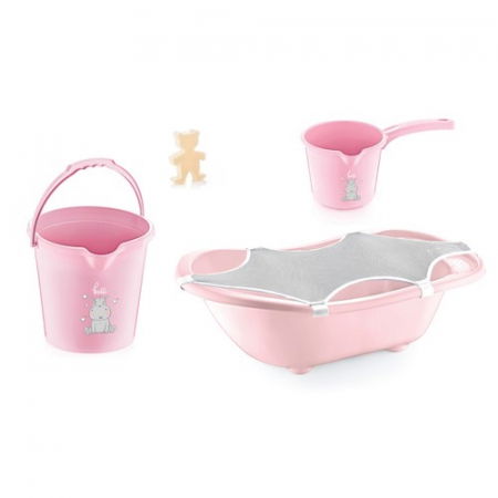 Baia bebelusului - Set de baie cu 6 piese Bebe Lux BabyJem, Diverse culori