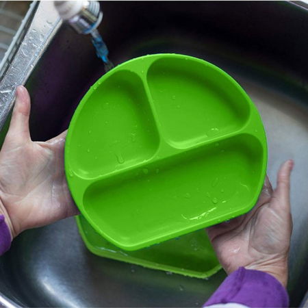 Set diversificare bebelusi, 4 piese, silicon BPA free, Empria, Verde [4]